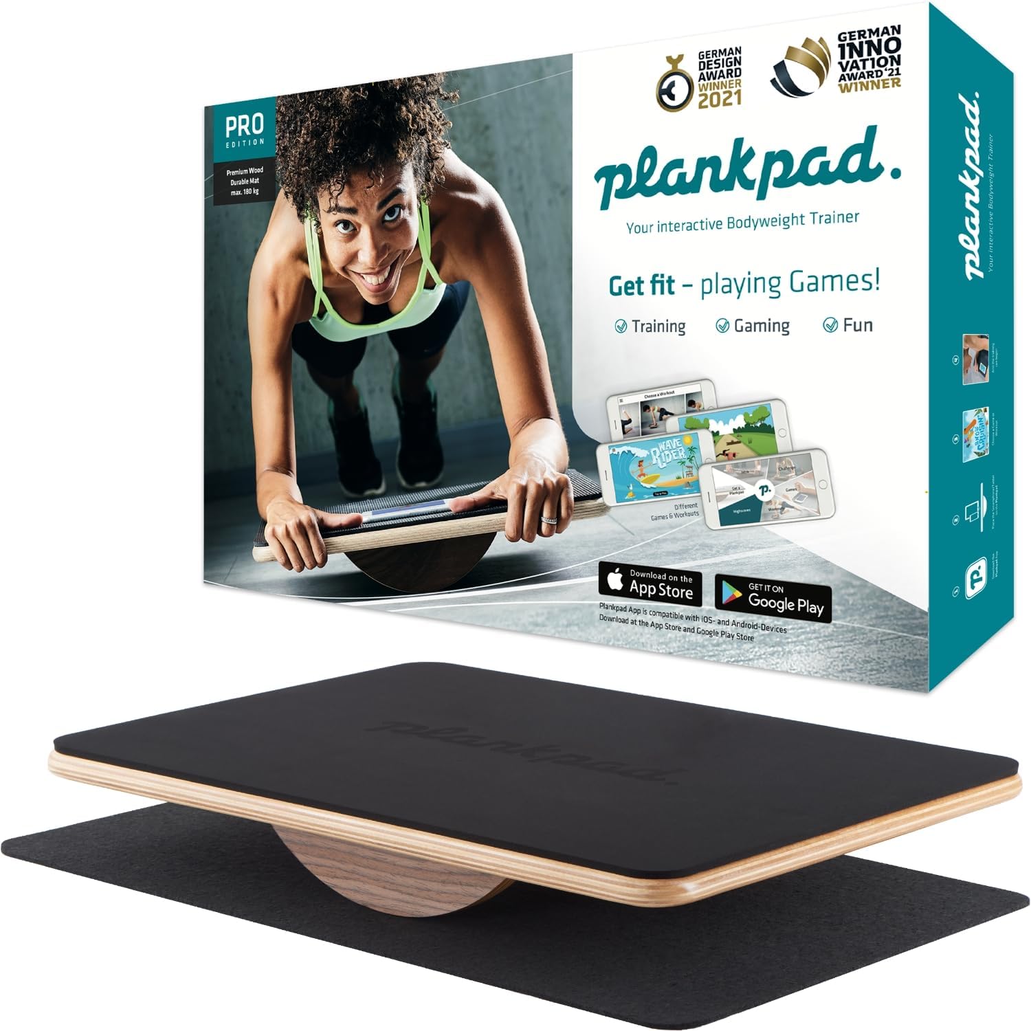 Plankpad PRO Plank & Balance Board Bauchspeck abnehmen